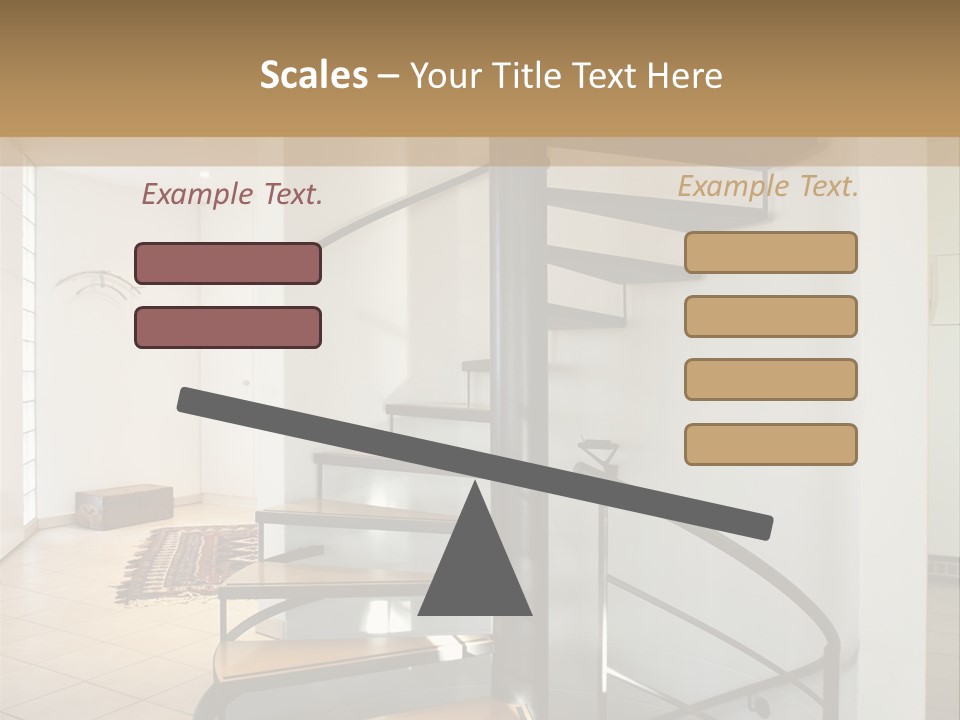 Perspective Spiral White PowerPoint Template