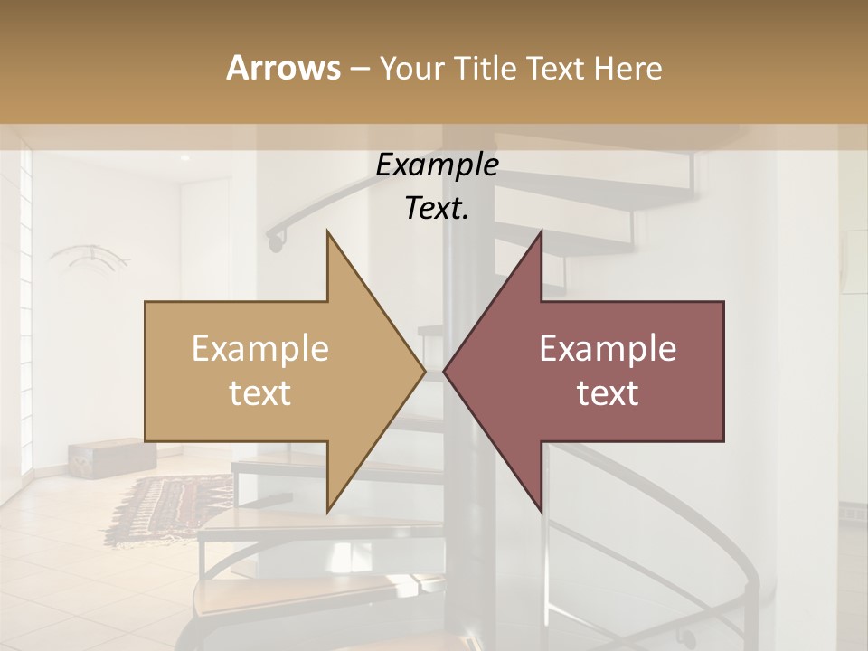 Perspective Spiral White PowerPoint Template
