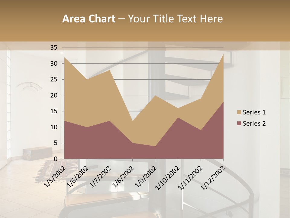Perspective Spiral White PowerPoint Template