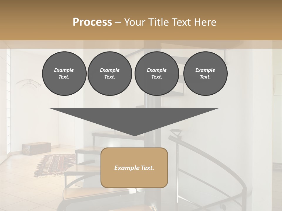 Perspective Spiral White PowerPoint Template