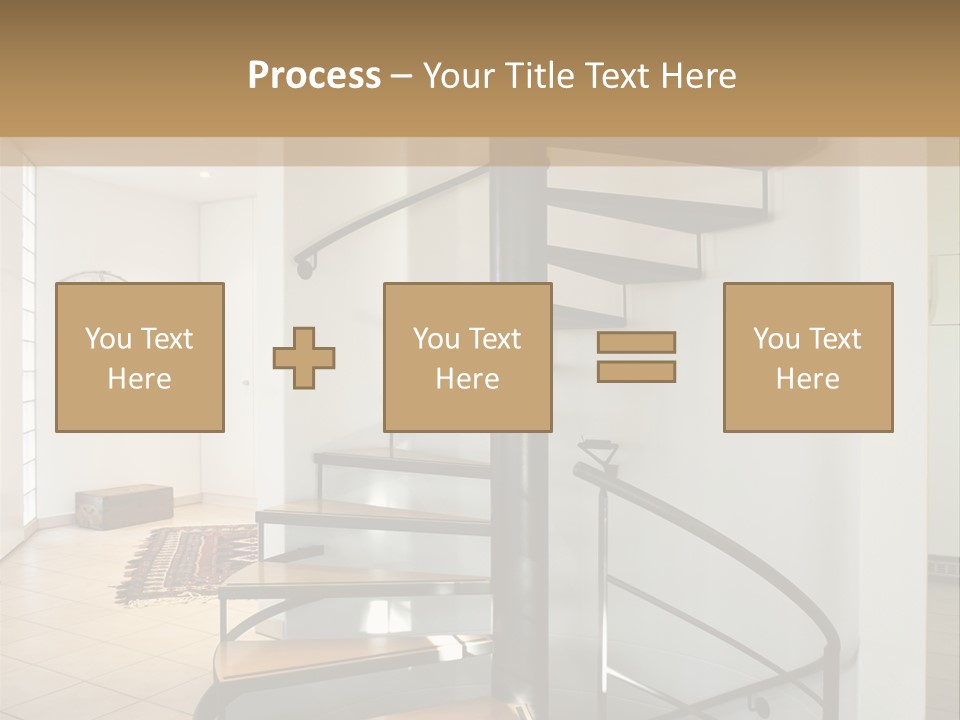 Perspective Spiral White PowerPoint Template