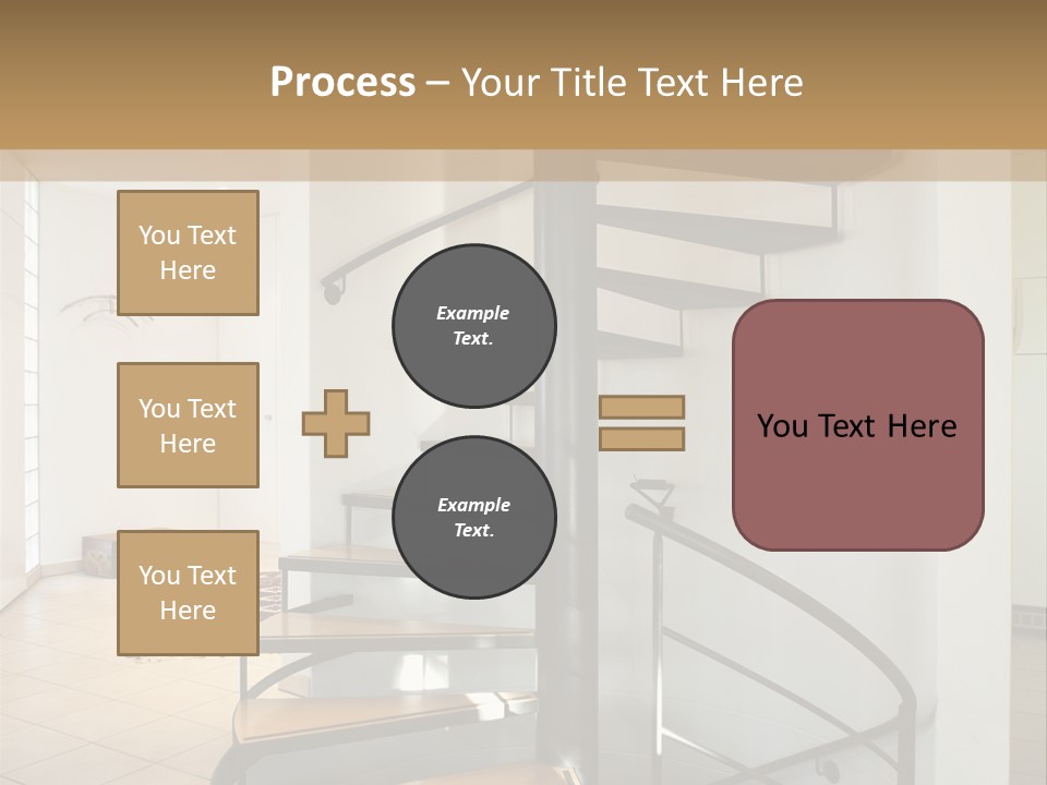 Perspective Spiral White PowerPoint Template