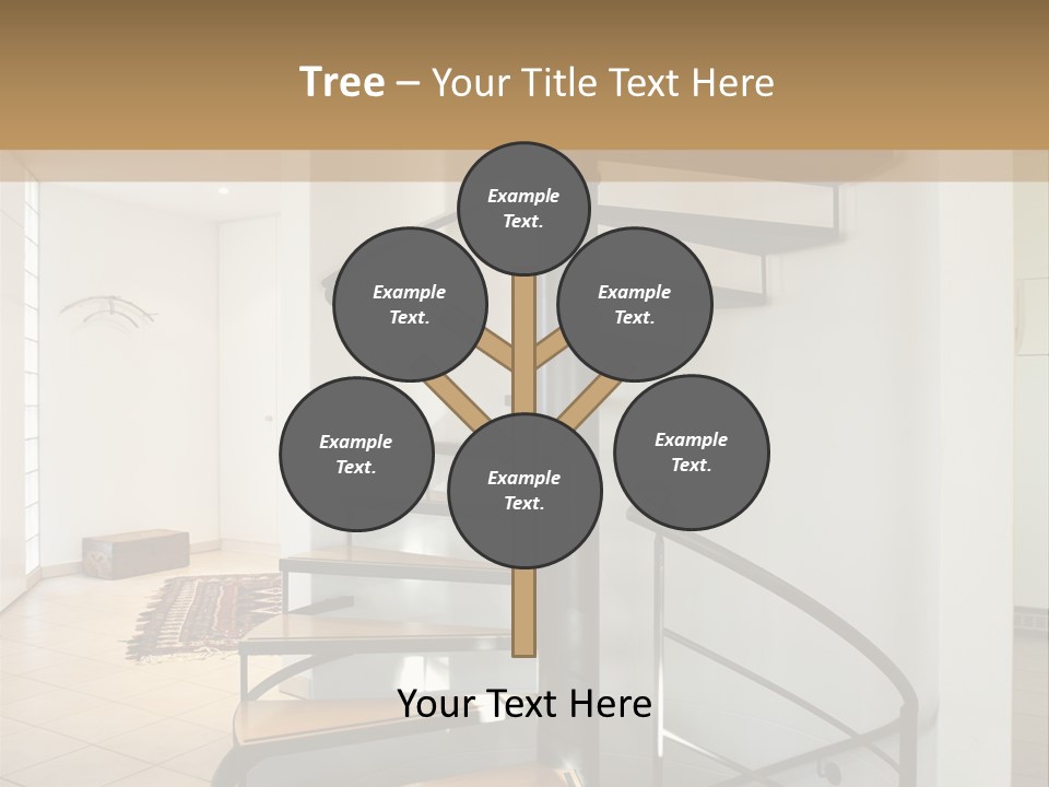 Perspective Spiral White PowerPoint Template