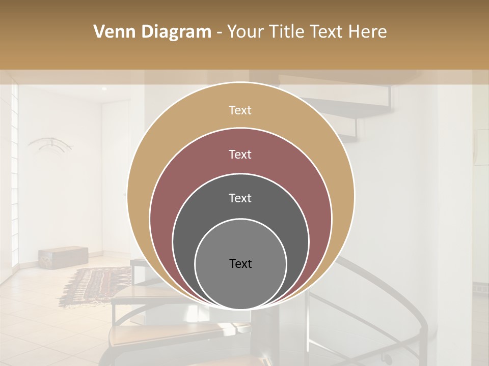 Perspective Spiral White PowerPoint Template