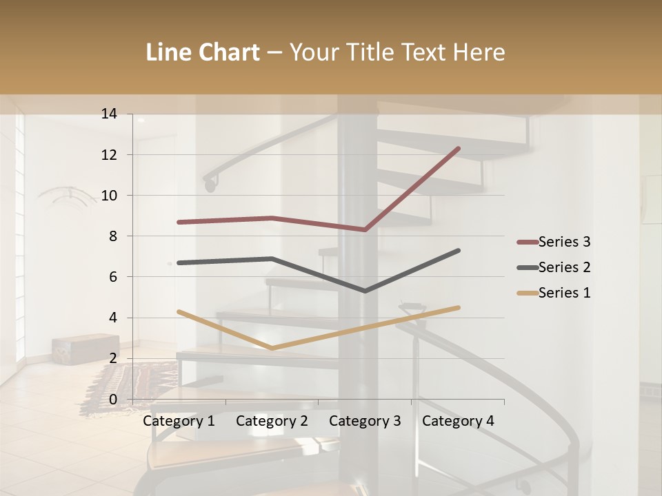 Perspective Spiral White PowerPoint Template
