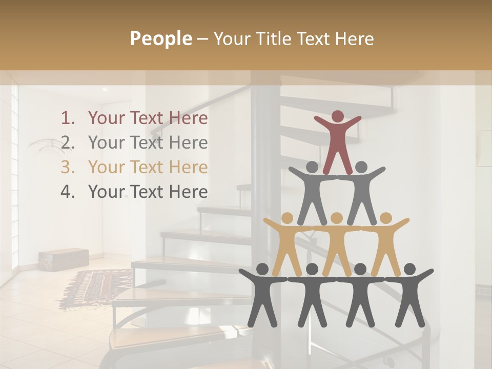 Perspective Spiral White PowerPoint Template