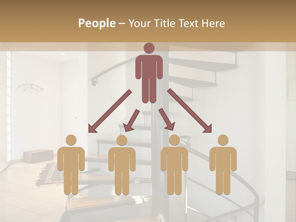 Perspective Spiral White PowerPoint Template