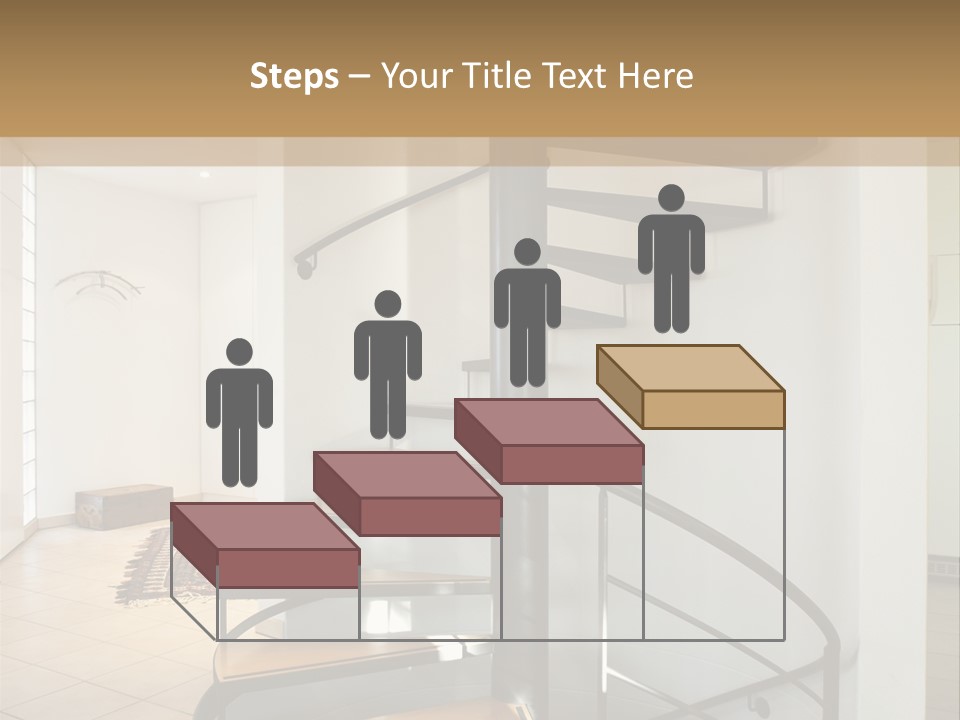 Perspective Spiral White PowerPoint Template