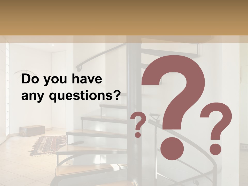 Perspective Spiral White PowerPoint Template