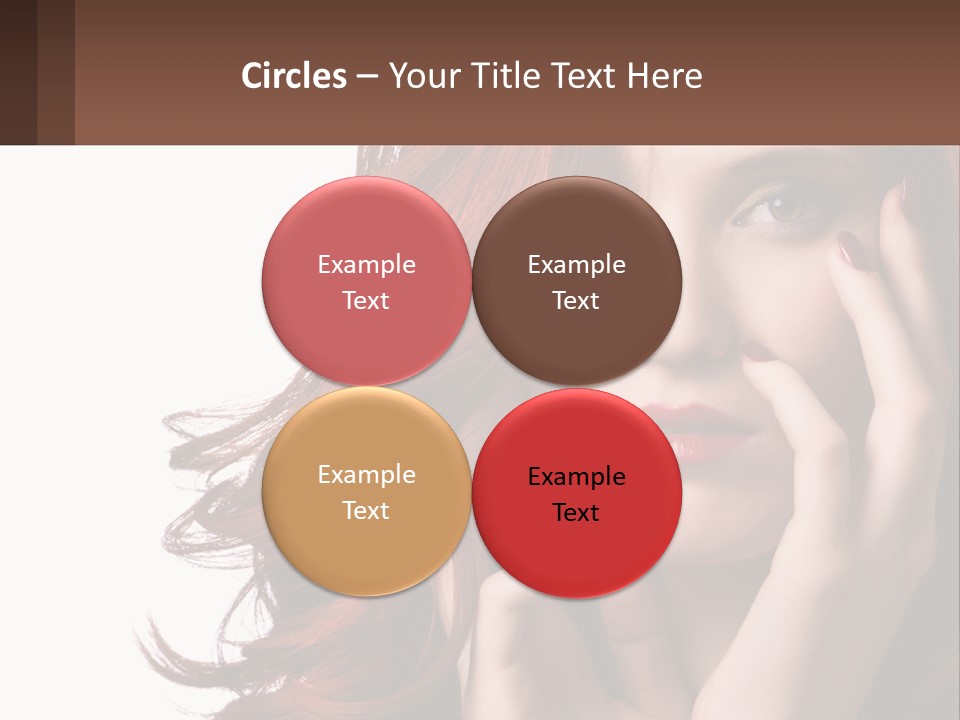 Caucasian Style Makeup PowerPoint Template