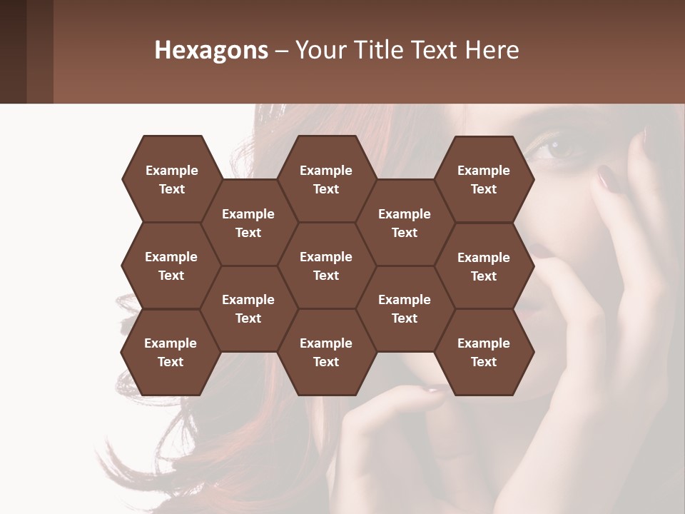 Caucasian Style Makeup PowerPoint Template