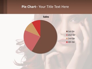 Caucasian Style Makeup PowerPoint Template