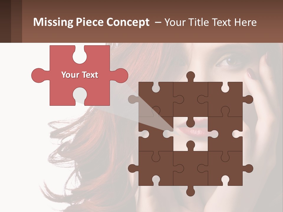 Caucasian Style Makeup PowerPoint Template