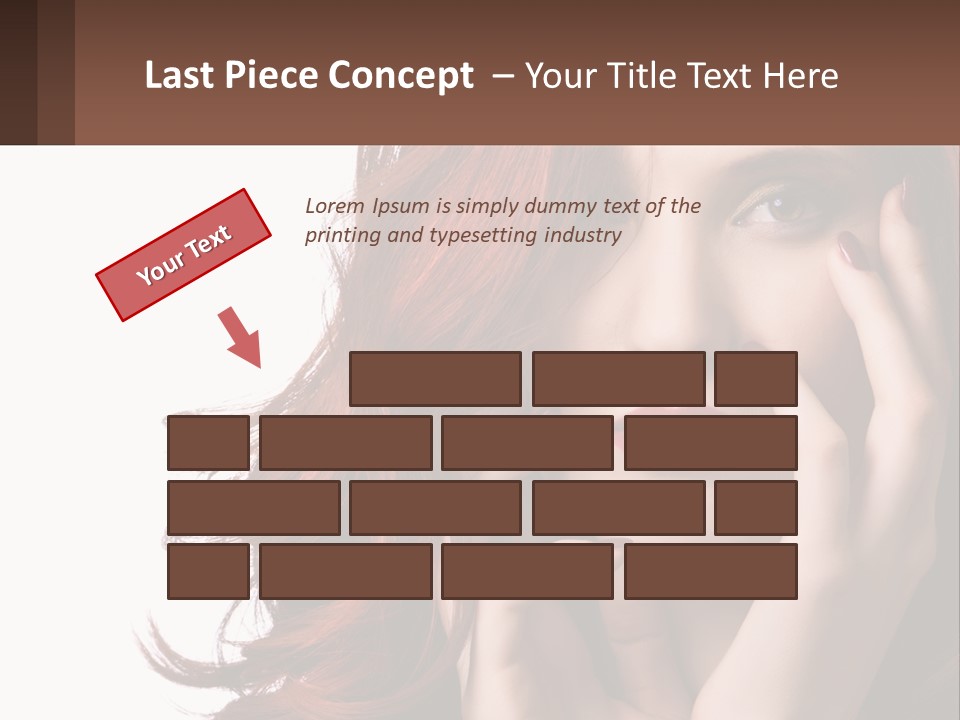 Caucasian Style Makeup PowerPoint Template