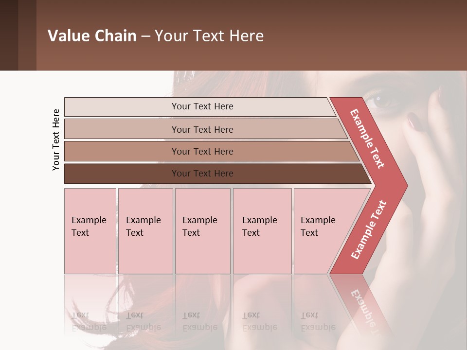 Caucasian Style Makeup PowerPoint Template