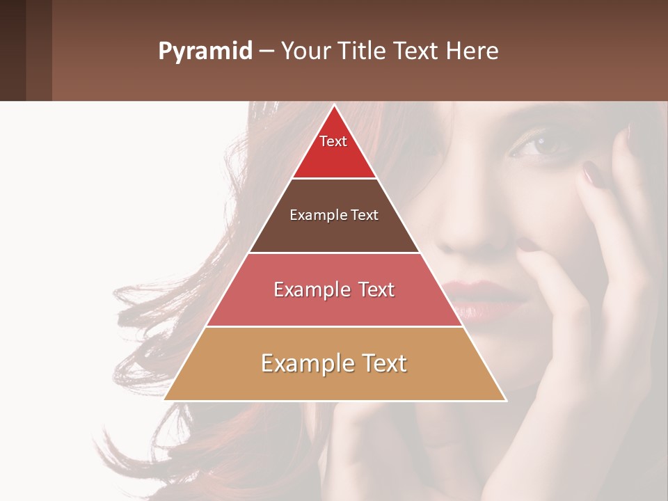 Caucasian Style Makeup PowerPoint Template