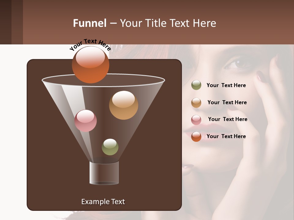 Caucasian Style Makeup PowerPoint Template