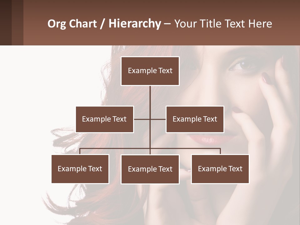 Caucasian Style Makeup PowerPoint Template