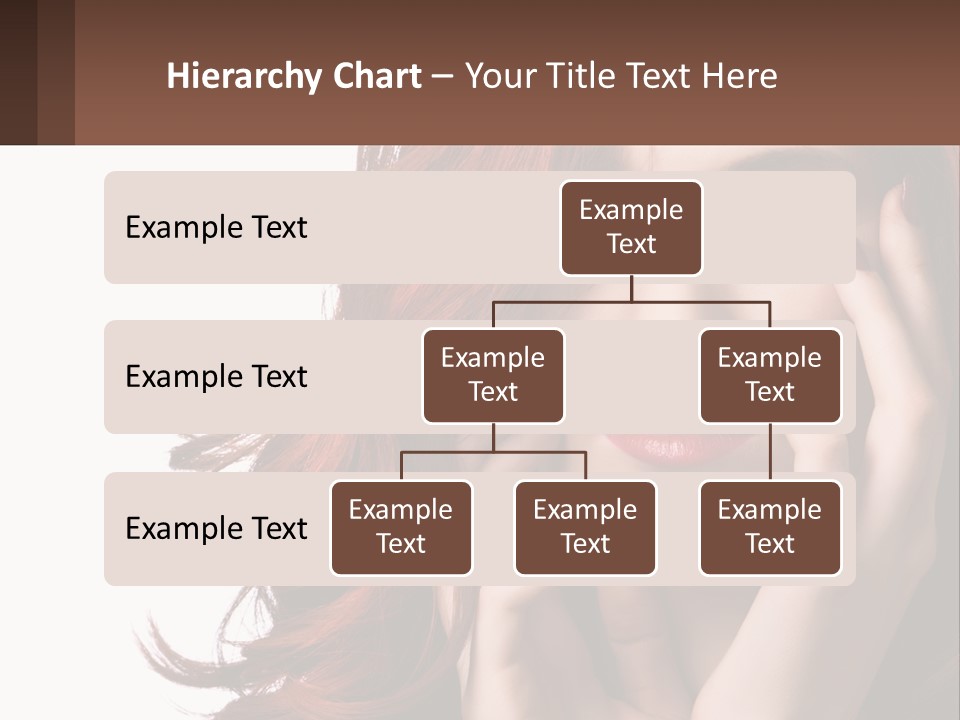 Caucasian Style Makeup PowerPoint Template
