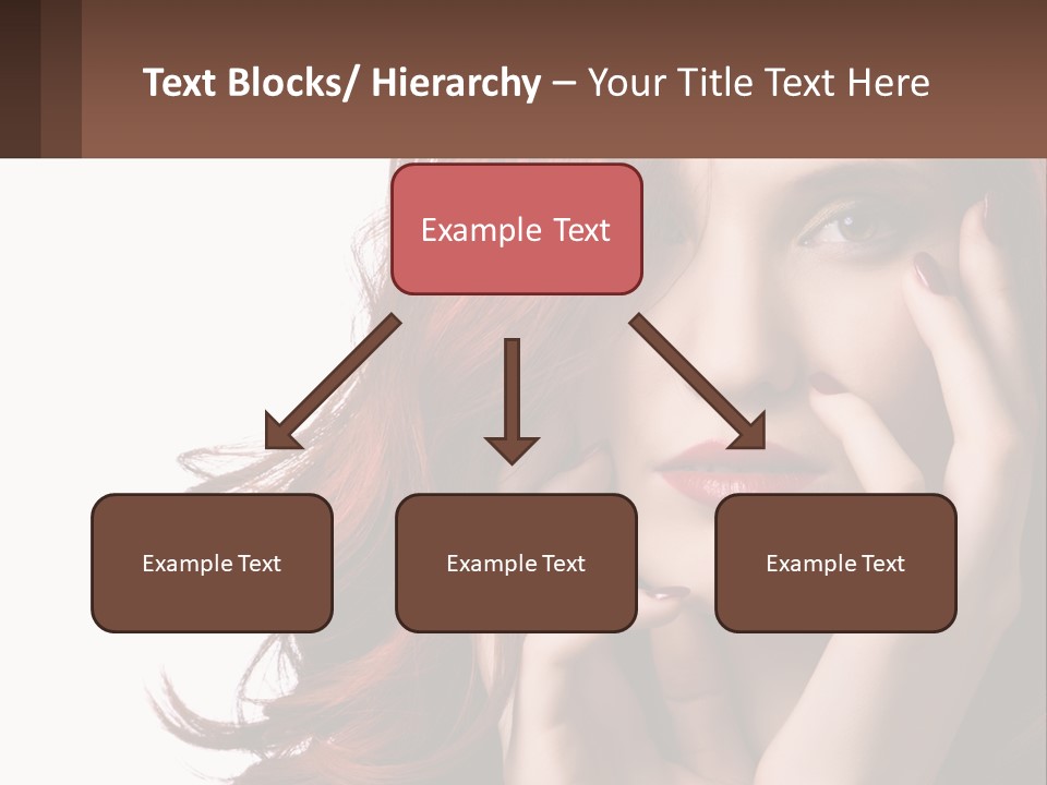 Caucasian Style Makeup PowerPoint Template