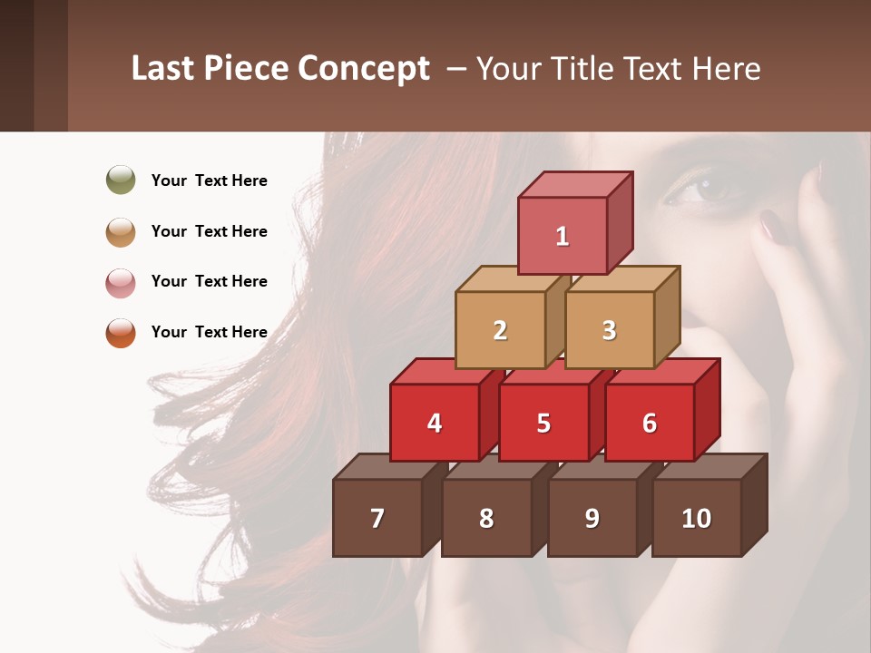 Caucasian Style Makeup PowerPoint Template