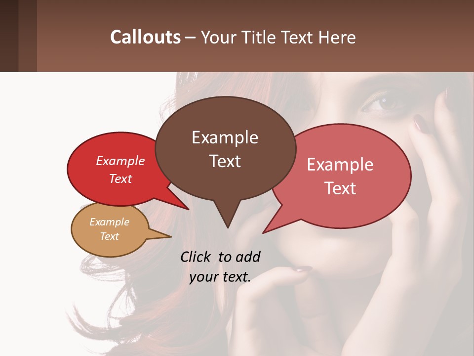 Caucasian Style Makeup PowerPoint Template