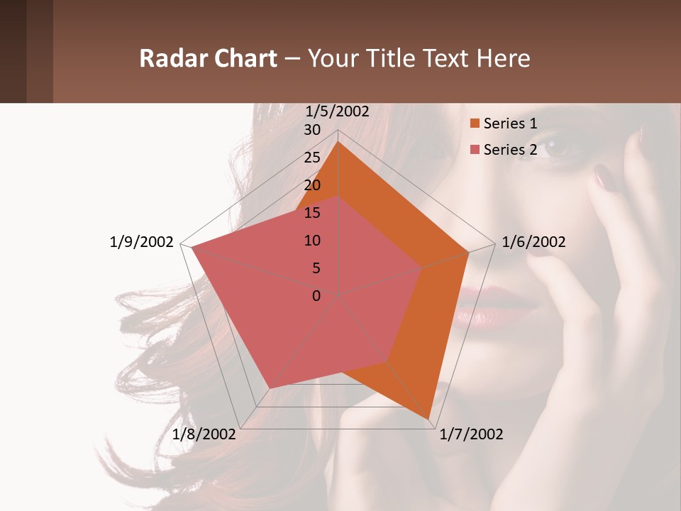 Caucasian Style Makeup PowerPoint Template