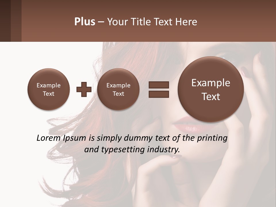 Caucasian Style Makeup PowerPoint Template