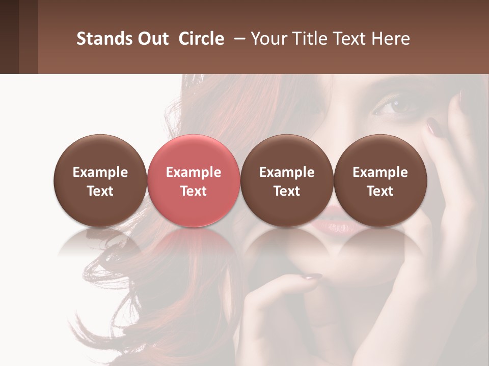 Caucasian Style Makeup PowerPoint Template