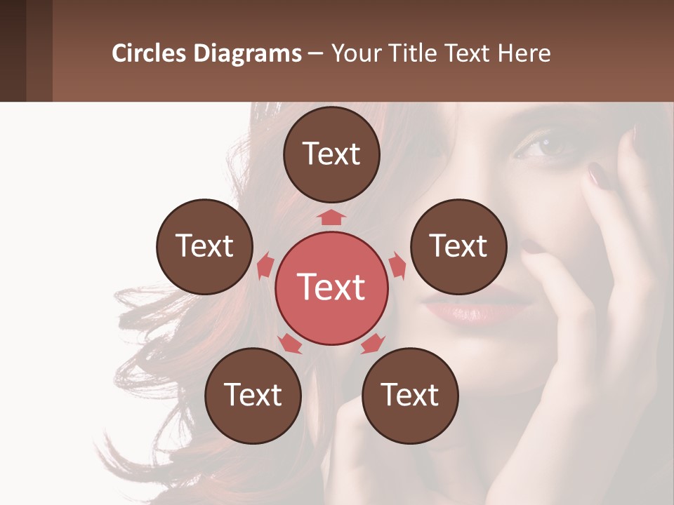 Caucasian Style Makeup PowerPoint Template