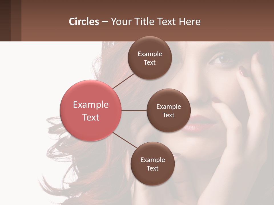 Caucasian Style Makeup PowerPoint Template