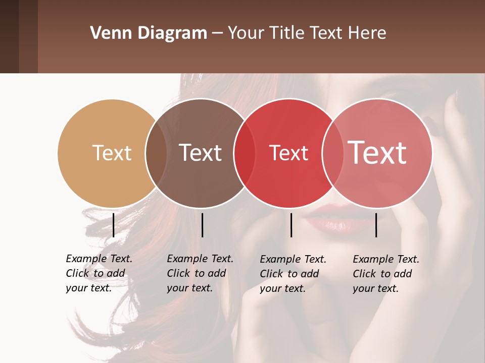 Caucasian Style Makeup PowerPoint Template