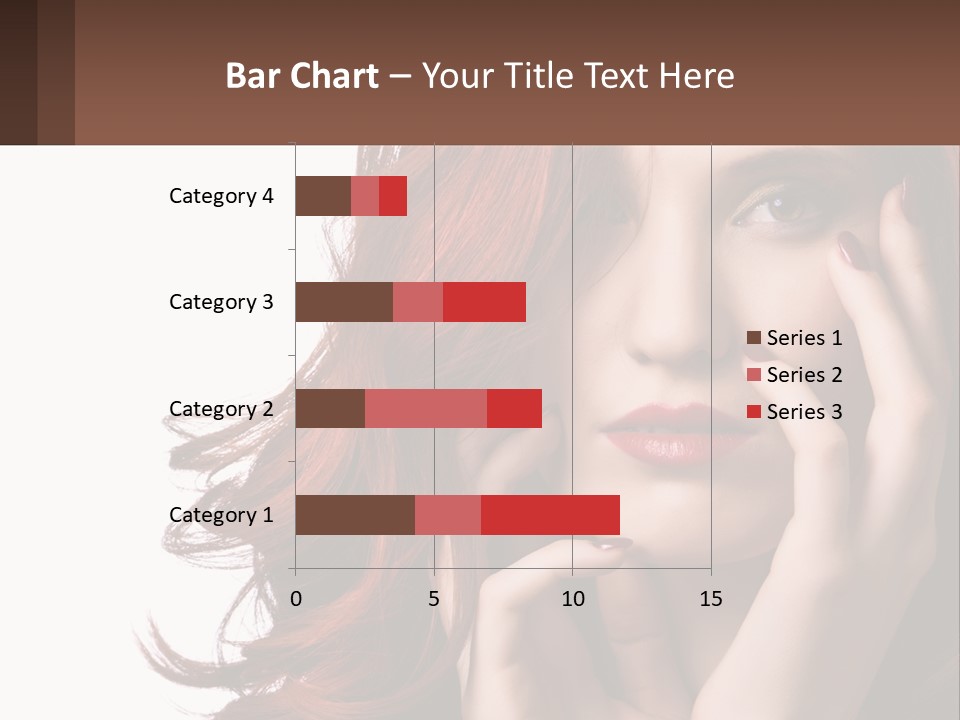 Caucasian Style Makeup PowerPoint Template