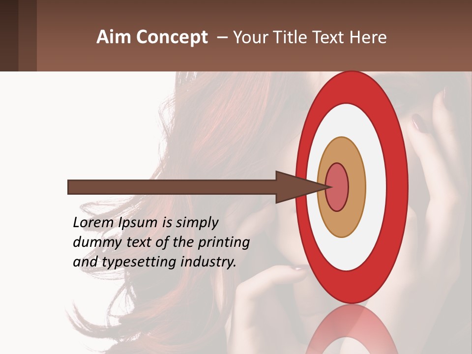 Caucasian Style Makeup PowerPoint Template