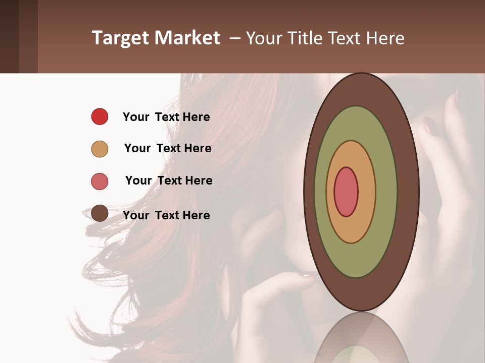 Caucasian Style Makeup PowerPoint Template