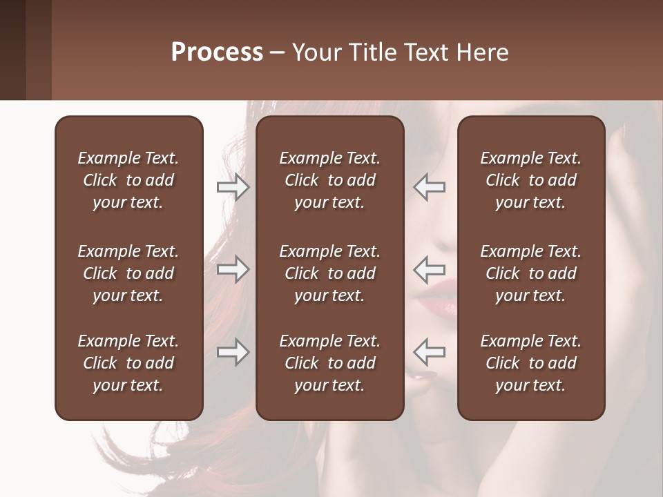 Caucasian Style Makeup PowerPoint Template