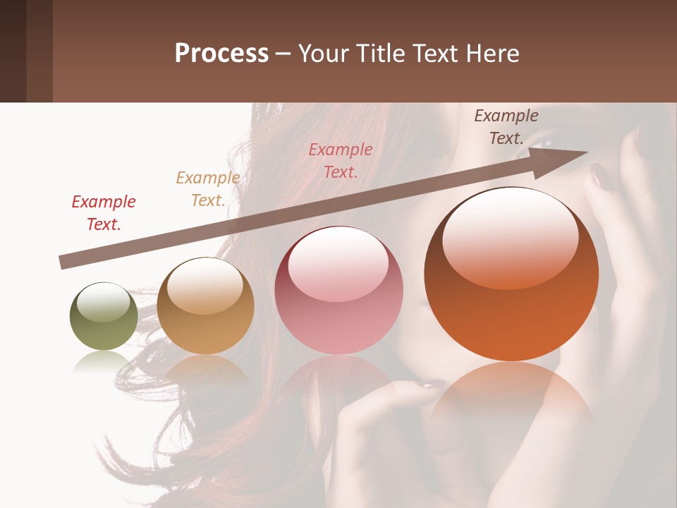 Caucasian Style Makeup PowerPoint Template