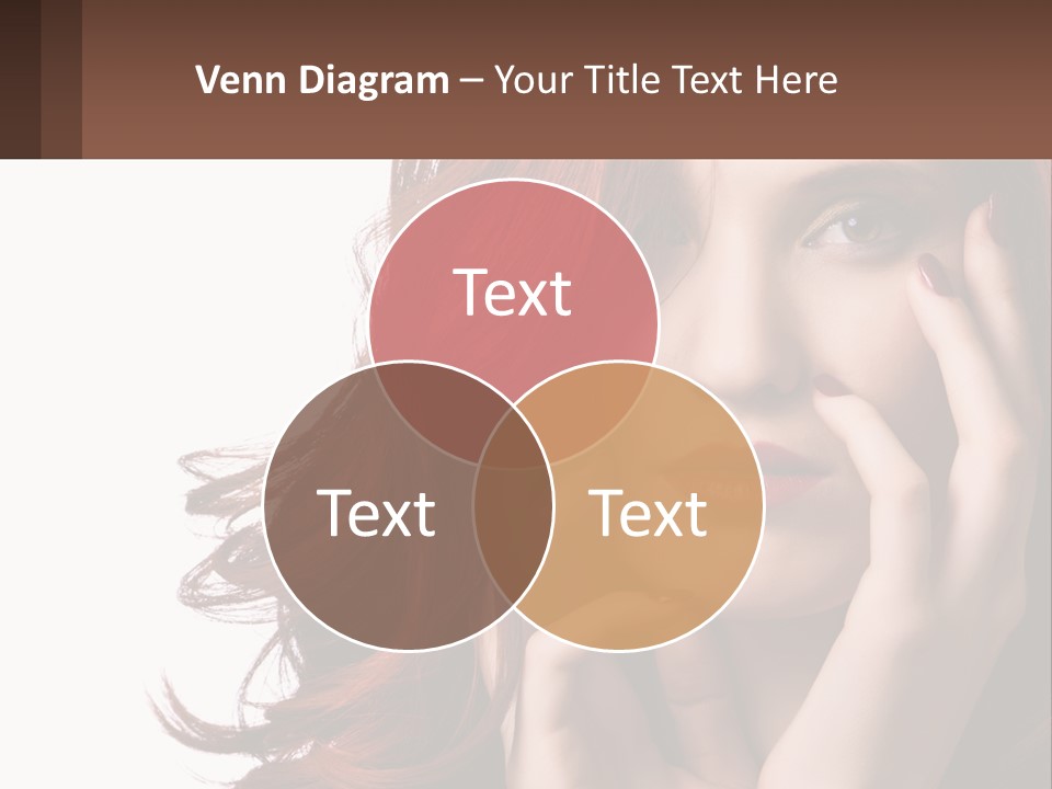 Caucasian Style Makeup PowerPoint Template