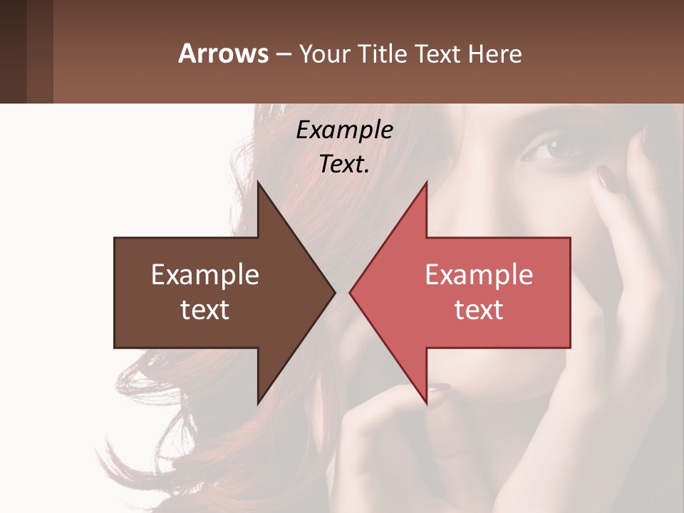 Caucasian Style Makeup PowerPoint Template