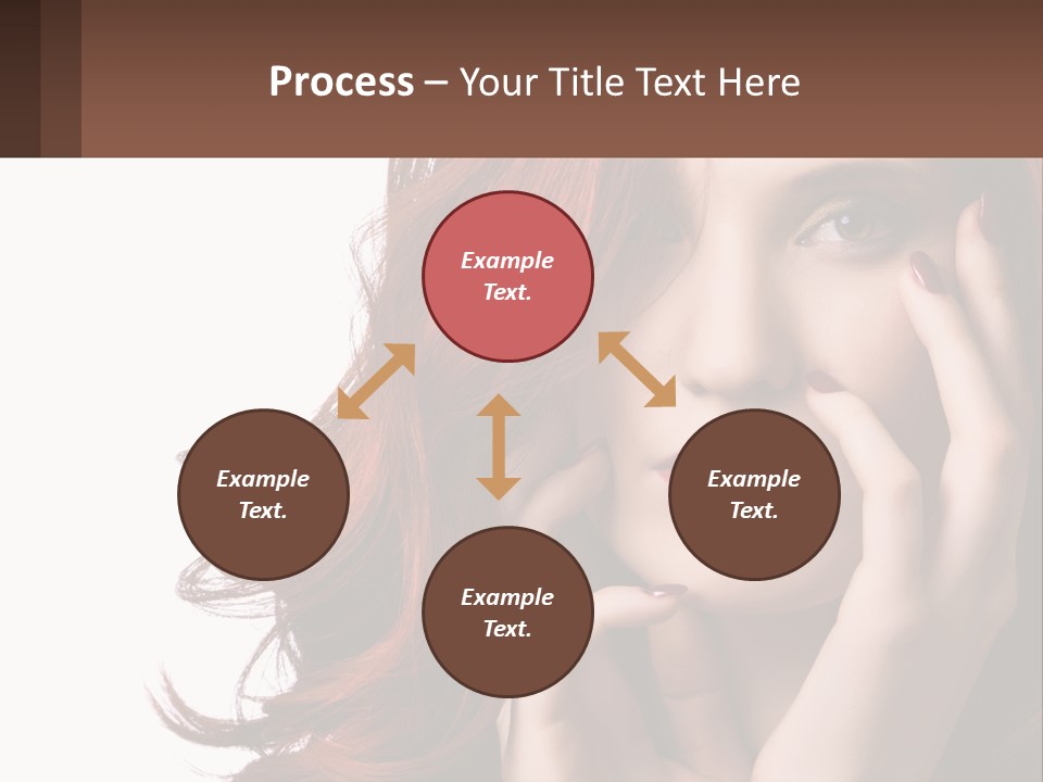 Caucasian Style Makeup PowerPoint Template