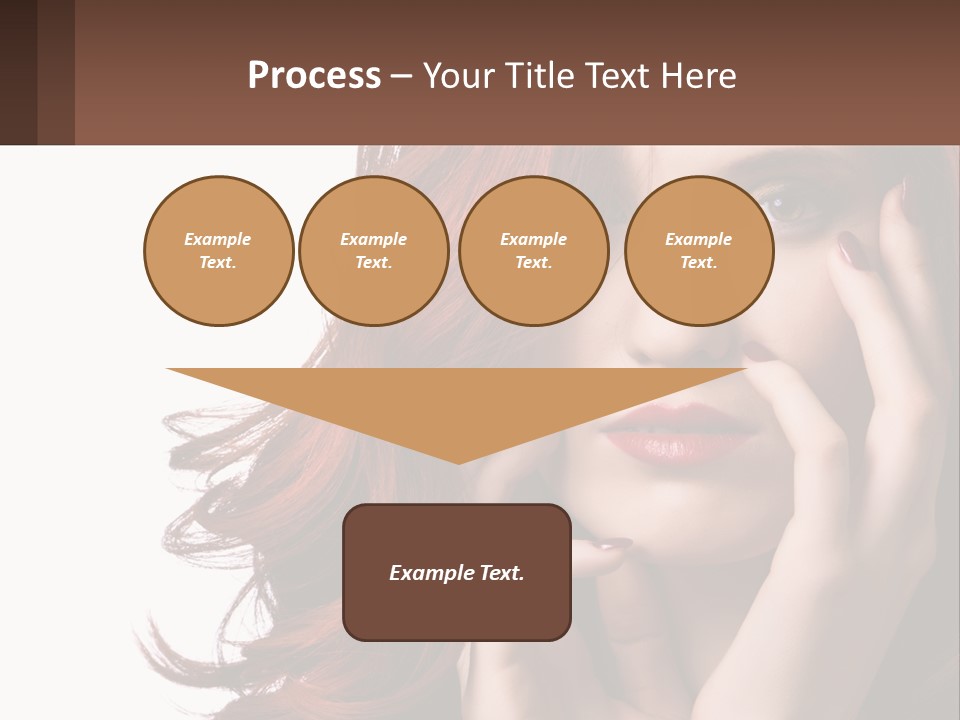 Caucasian Style Makeup PowerPoint Template