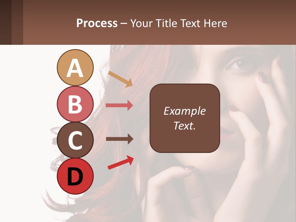 Caucasian Style Makeup PowerPoint Template