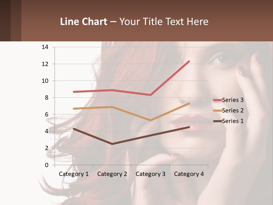 Caucasian Style Makeup PowerPoint Template