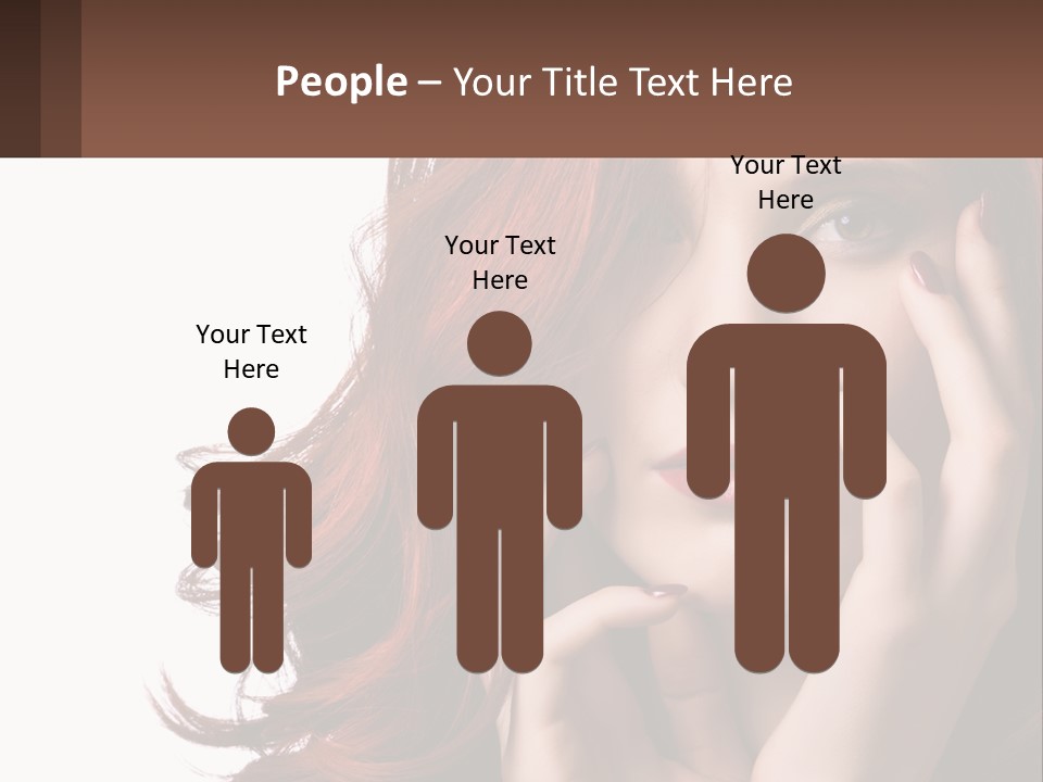 Caucasian Style Makeup PowerPoint Template