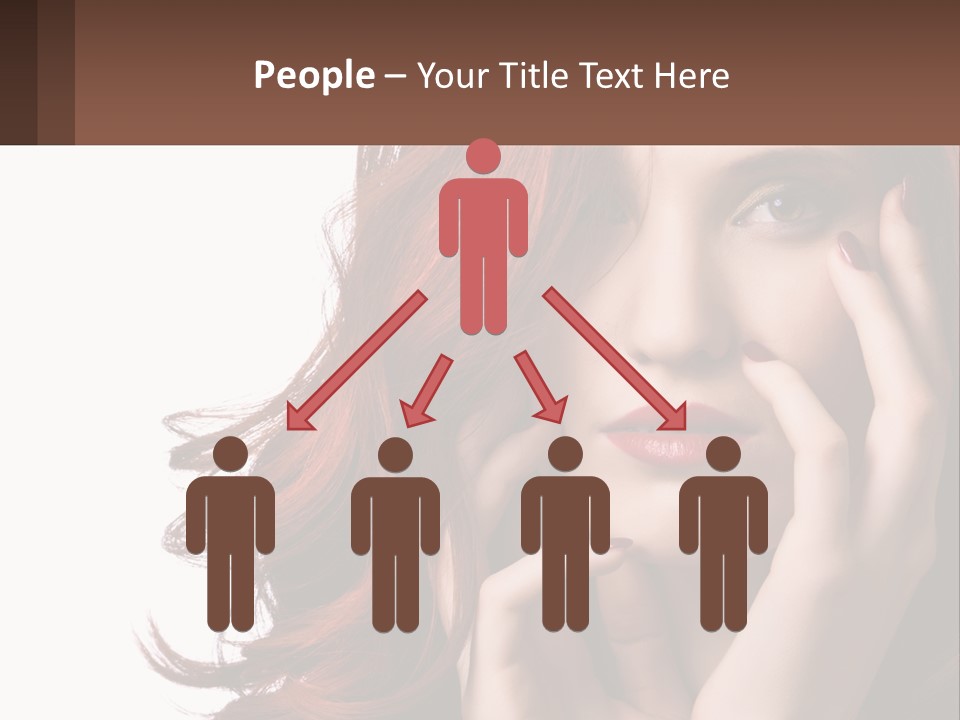 Caucasian Style Makeup PowerPoint Template