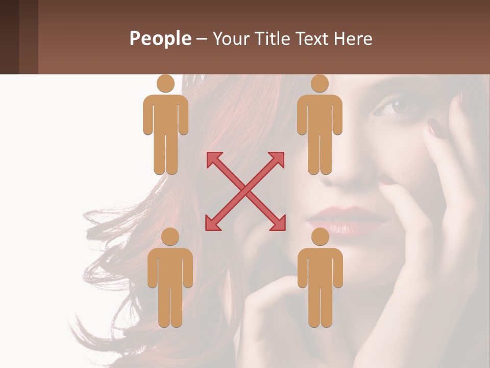 Caucasian Style Makeup PowerPoint Template