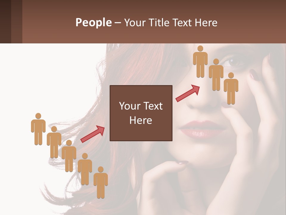 Caucasian Style Makeup PowerPoint Template