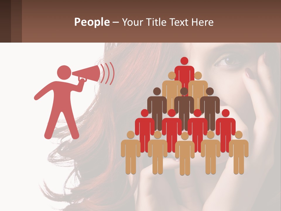 Caucasian Style Makeup PowerPoint Template