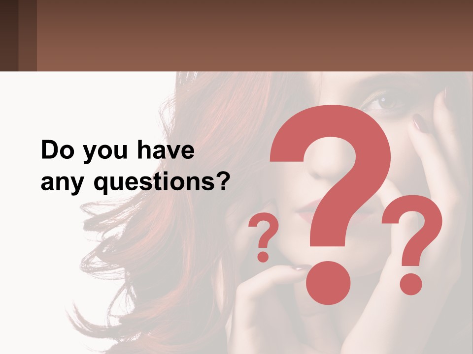 Caucasian Style Makeup PowerPoint Template