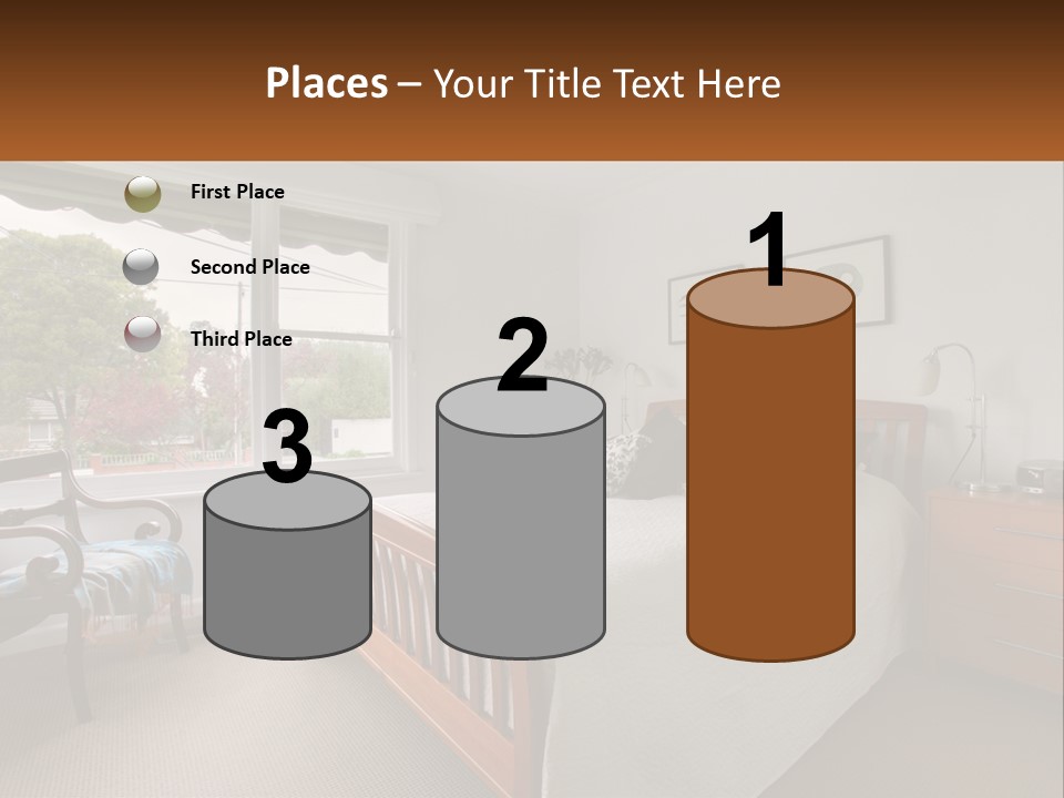 Residential Glass Couch PowerPoint Template